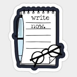 Write Now Sticker